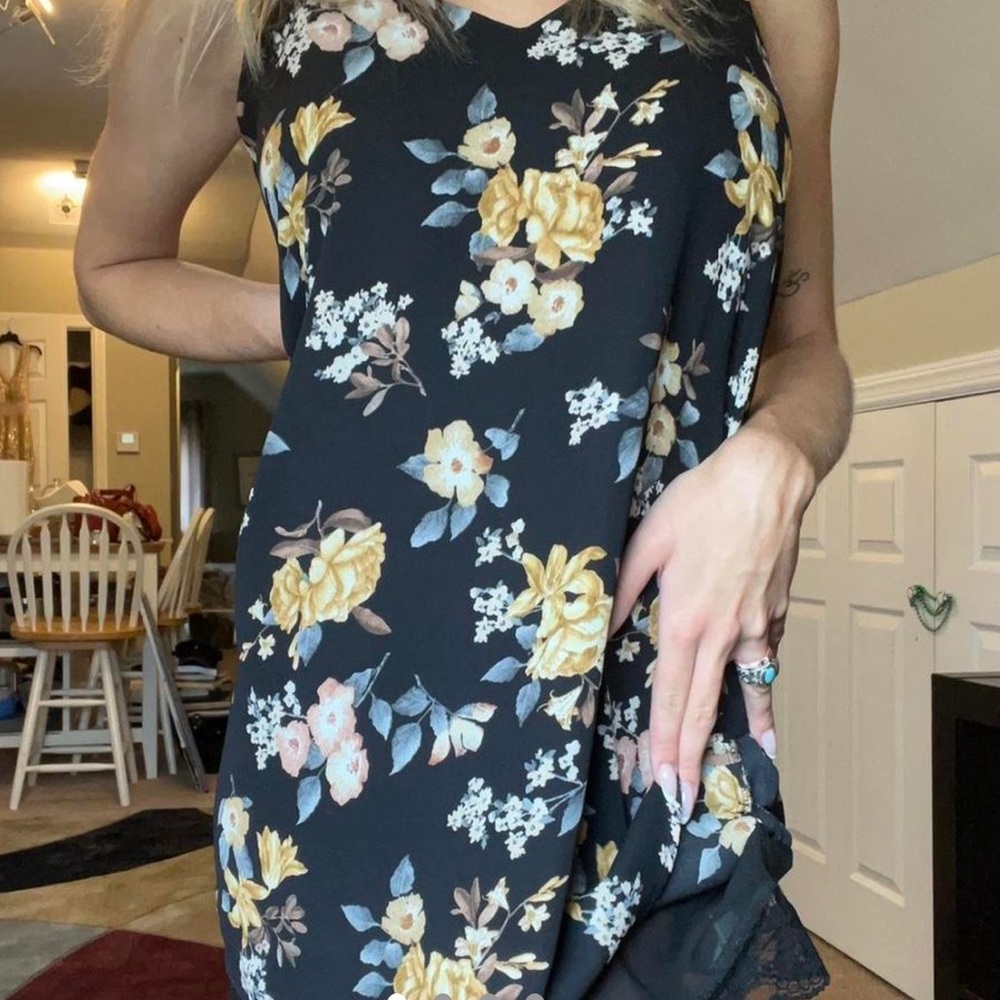 Forever 21 Black Slip Babydoll Dress!